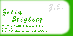zilia stiglicz business card